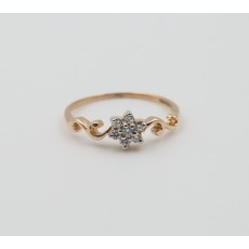 18K Diamond Design Ring for Ladie's